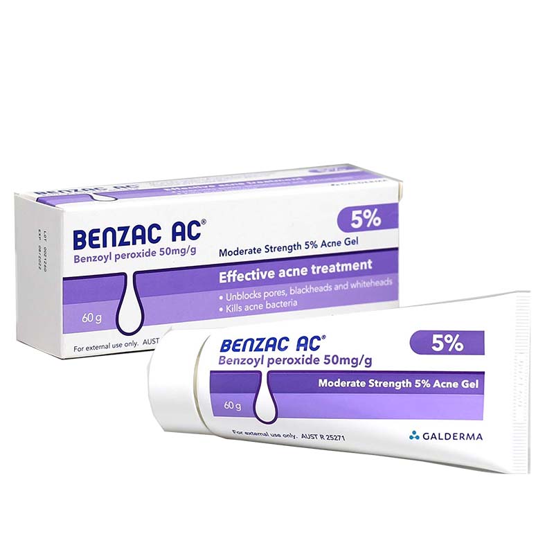 Benzac AC Moderate Strength 5% Acne Gel | Skin Plus Compounding Pharmacy
