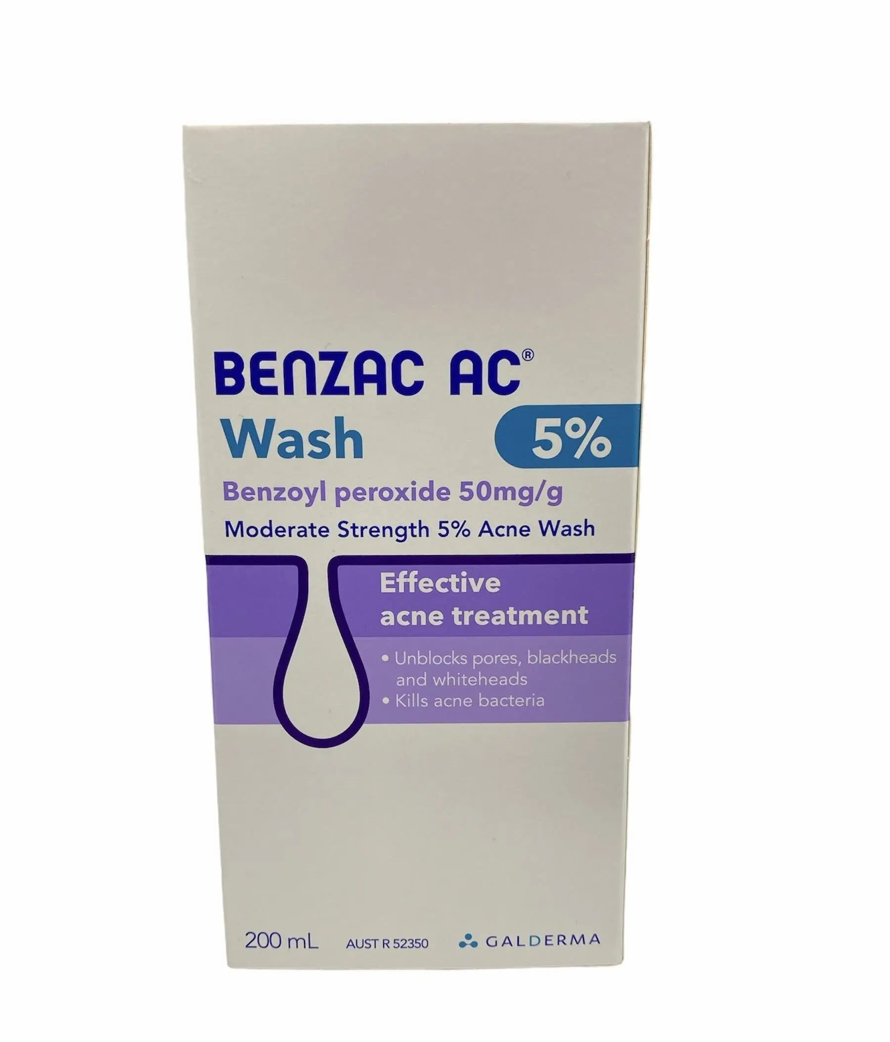 Benzac AC Moderate Strength 5% Acne Wash - Skin Plus Compounding Pharmacy