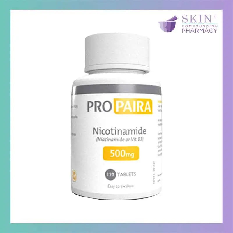 Propaira Nicotinamide (Niacinamide or Vitamin B3) 500mg, 120 Tablets - Skin Plus Compounding Pharmacy