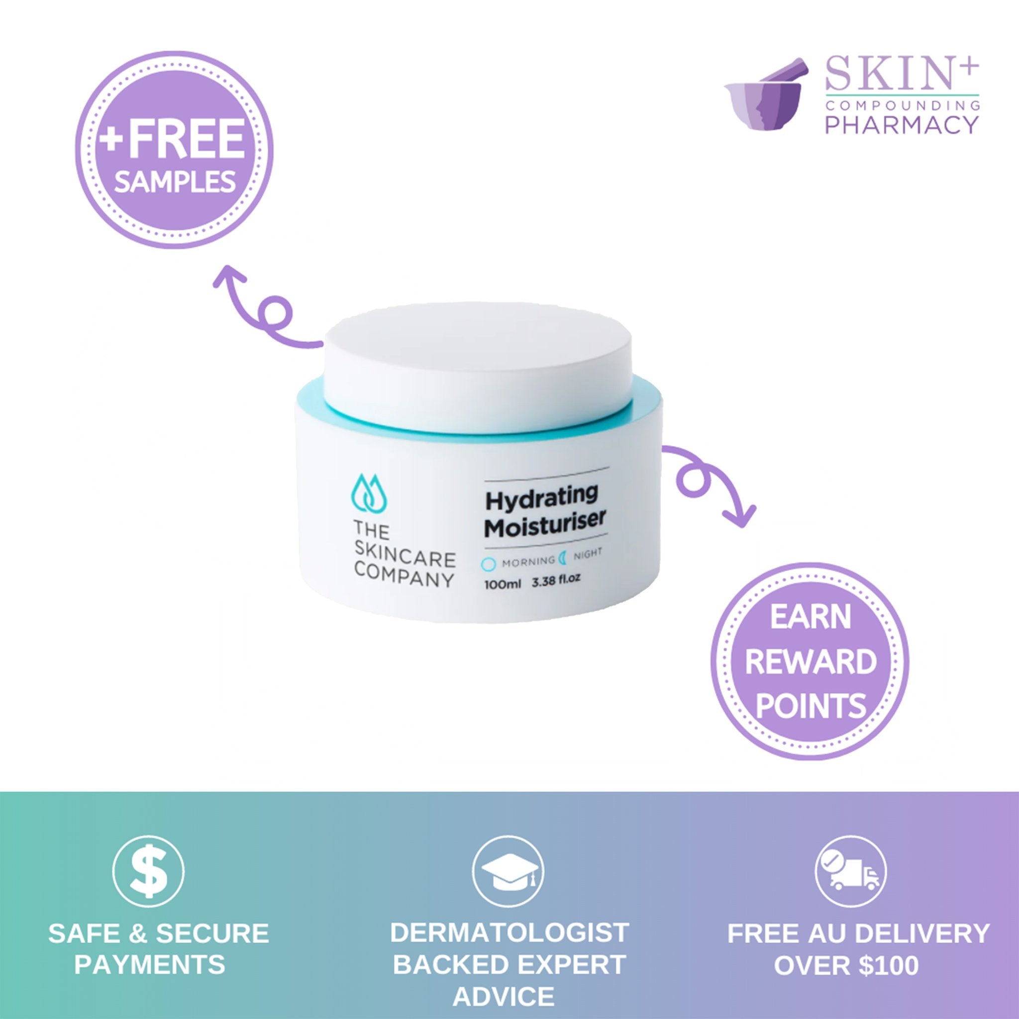 The Skincare Company Hydrating Moisturiser 100ml | Skin Plus Compounding Pharmacy
