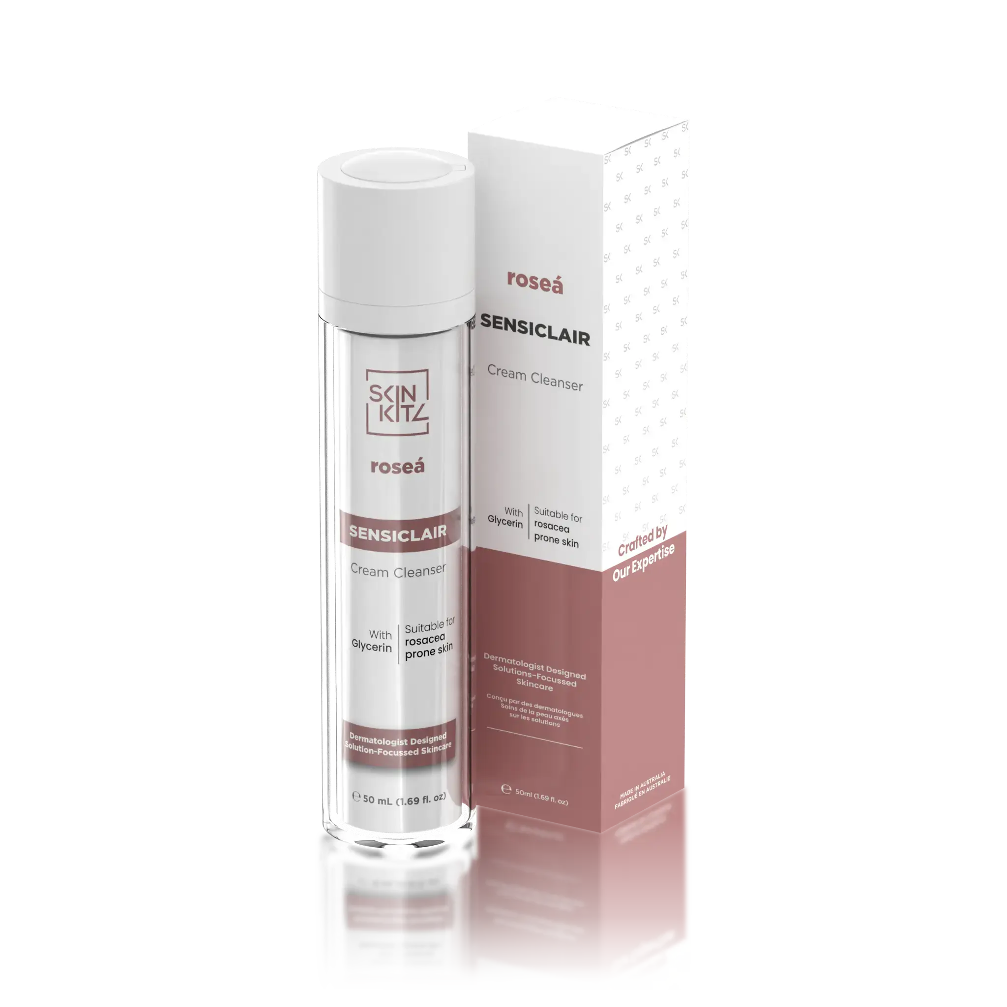 SkinKitz Roseá SENSICLAIR Cream Cleanser 50mL | Skin Plus Compounding Pharmacy