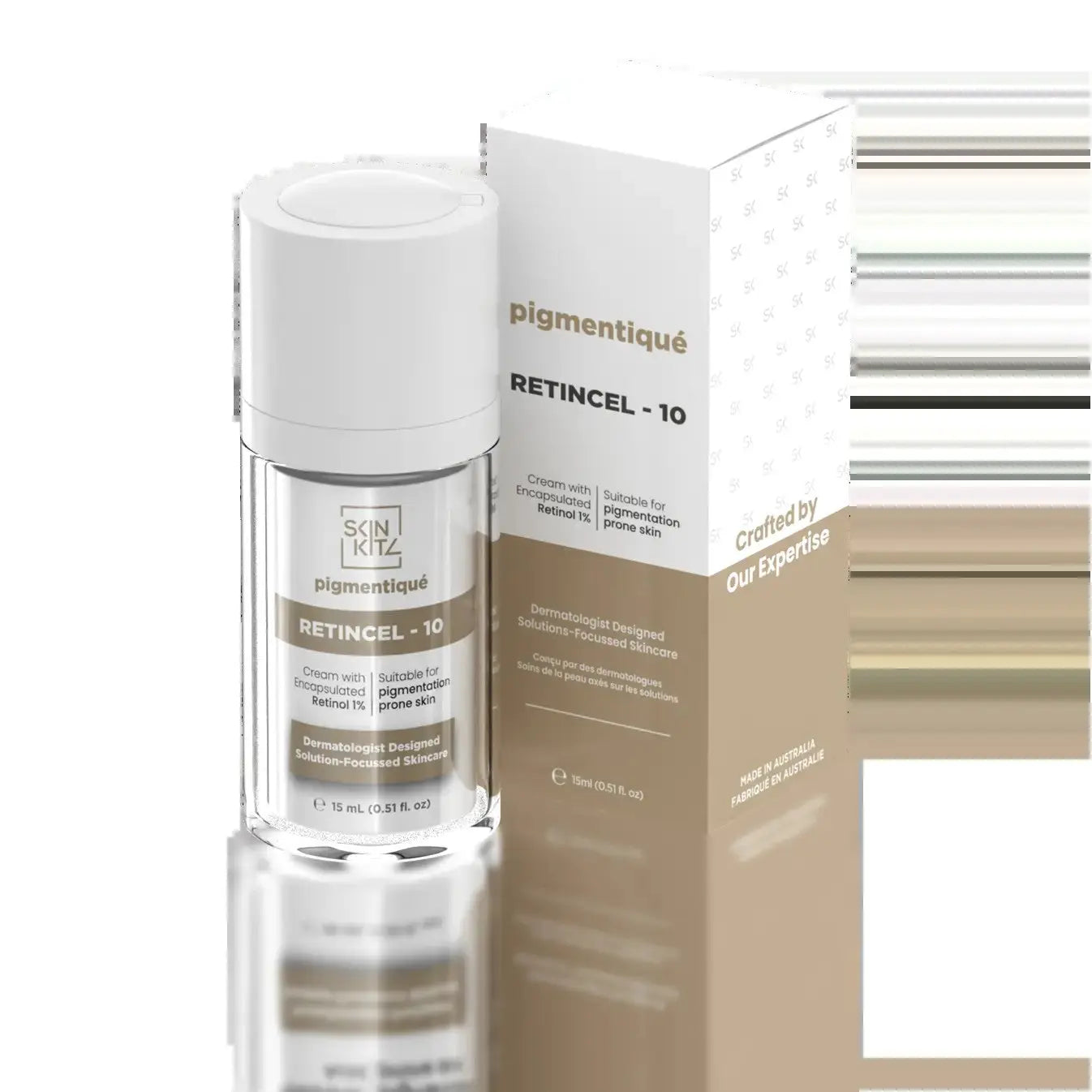 SkinKitz Pigmentiqué RETINCEL-10 Cream 15mL | Skin Plus Compounding Pharmacy